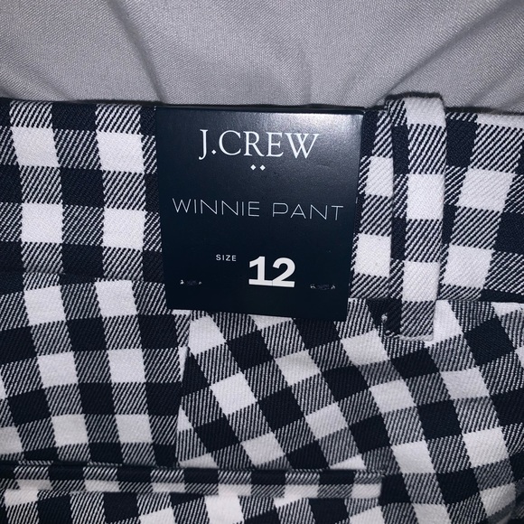 Jcrew gingham print pants size 12 - Picture 3 of 4
